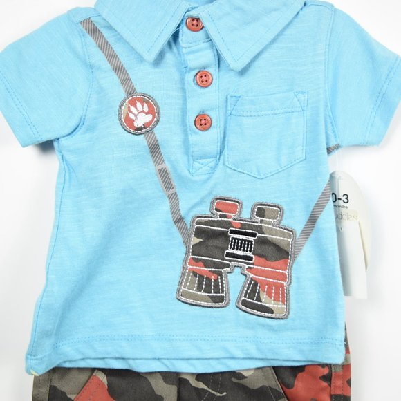 NEW WITH TAGS polo shirt and shorts set - Picture 2 of 6